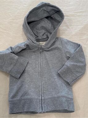 monica + andy Heather Gray Baby Hoodie - 9-12M